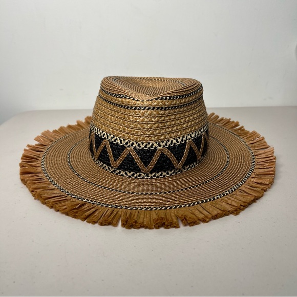Eric Javits Straw Fedora Sun Hat - Picture 3 of 9